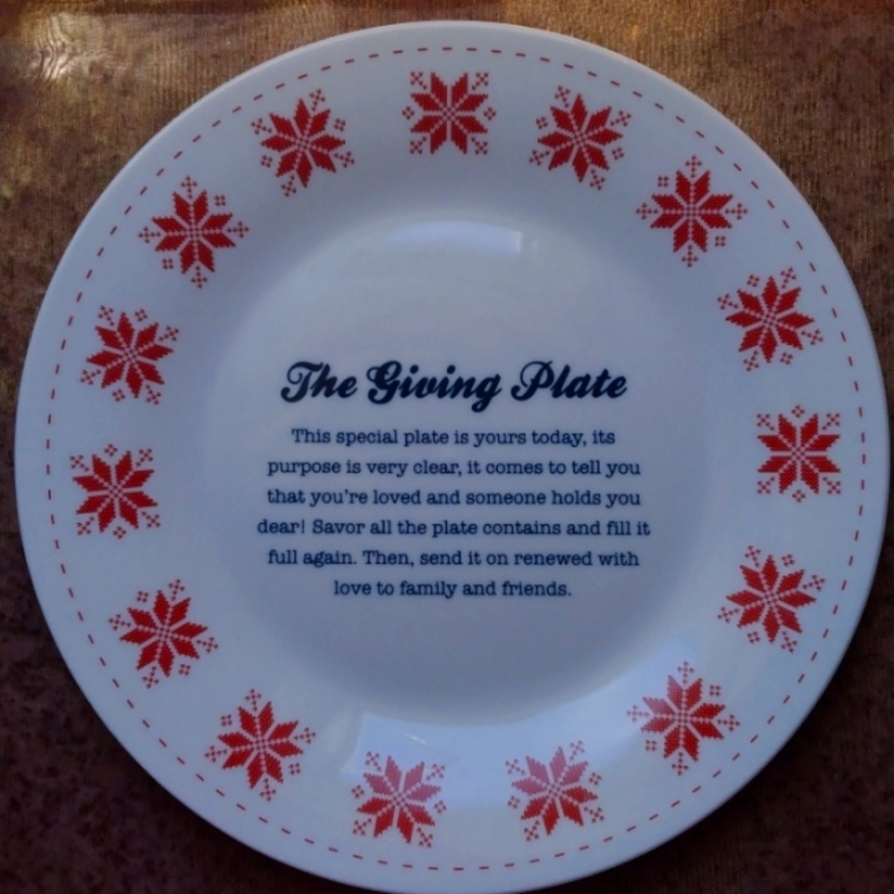 The giving plate